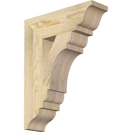 Ekena Millwork Olympic Traditional Rough Sawn Bracket, Douglas Fir, 4"W x 14"D x 18"H BKT04X14X18OLY01RDF